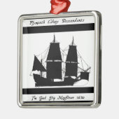 6 mayflower Nachkommen Ornament Aus Metall (Links)