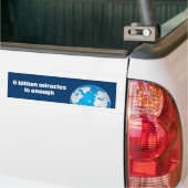 6 Milliarde Wunder ist genug Autoaufkleber (Auf Lkw)