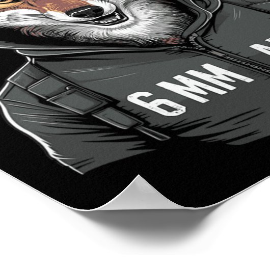 6 mm Arc Coyote Shooting Sports Junting Poster (Ecke)