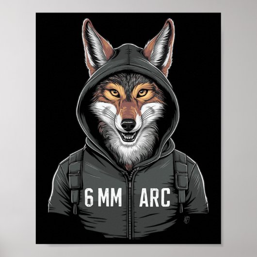 6 mm Arc Coyote Shooting Sports Junting Poster (Vorne)