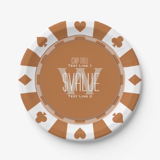 6 Möglichkeiten zur Personalisierung Ihres klassis Pappteller (Vorderseite)