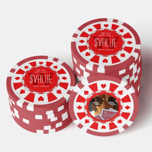 6 Möglichkeiten zur Personalisierung Ihres klassis Pokerchips (Stapel)