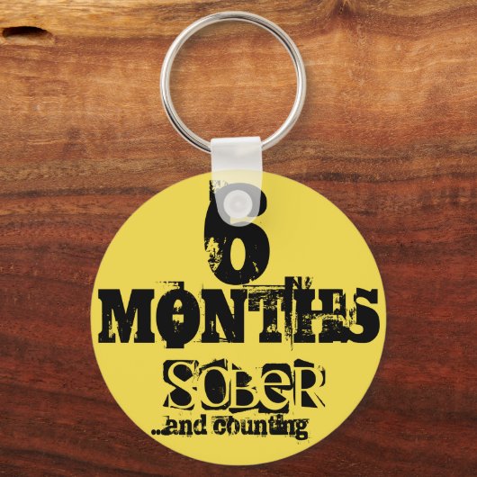 6 Monate Sobriety Schlüsselanhänger (Vorderseite)