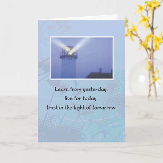 6 Monatsjubiläum für 12 Step Addiction Erholung Karte (Gelbe Blume)