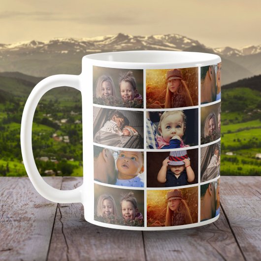6 Muster für das Foto der FotoCollage Family Kaffeetasse