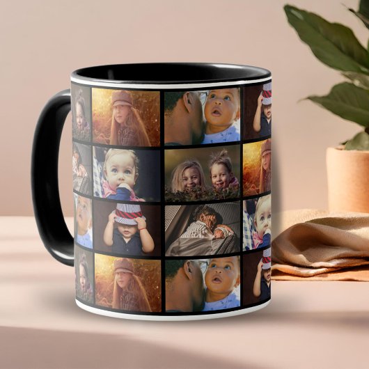6 Muster für das Foto der FotoCollage Family Tasse