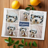 6 Name der Fotocollage Minimalistisch - Farbe bear Geschirrtuch