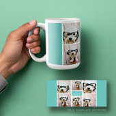 6 Name der Fotocollage Minimalistisch - Farbe bear Kaffeetasse
