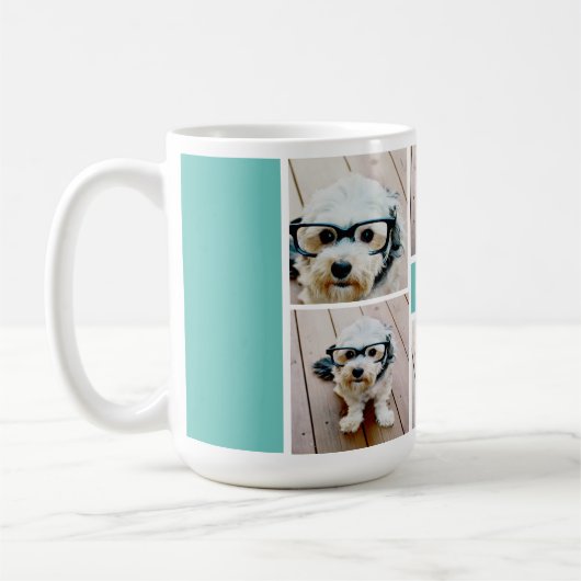 6 Name der Fotocollage Minimalistisch - Farbe bear Kaffeetasse (Links)