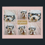 6 Name der Fotocollage Minimalistisch - Farbe bear Künstlicher Leinwanddruck<br><div class="desc">Verwenden Sie Ihre quadratischen Instagram Fotos für die besten Ergebnisse! UM DEN HINTERGRUND ZU ÄNDERN - klicken Sie auf den Bereich "Anpassen" oder "Erweitert" und wählen eine Farbe im Farbwähler aus. Ein künstlerischer Weg,  um Ihre besten Foto-Sharing-Bilder anzuzeigen.</div>