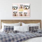 6 Name der Fotocollage Minimalistisch - Farbe bear Leinwanddruck (Insitu (Schlafzimmer))
