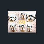 6 Name der Fotocollage Minimalistisch - Farbe bear Leinwanddruck<br><div class="desc">Verwenden Sie Ihre quadratischen Instagram Fotos für die besten Ergebnisse! UM DEN HINTERGRUND ZU ÄNDERN - klicken Sie auf den Bereich "Anpassen" oder "Erweitert" und wählen eine Farbe im Farbwähler aus. Ein künstlerischer Weg,  um Ihre besten Foto-Sharing-Bilder anzuzeigen.</div>