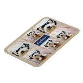 6 Name der Fotocollage Minimalistisch - Farbe bear Magnet (Linke Seite)