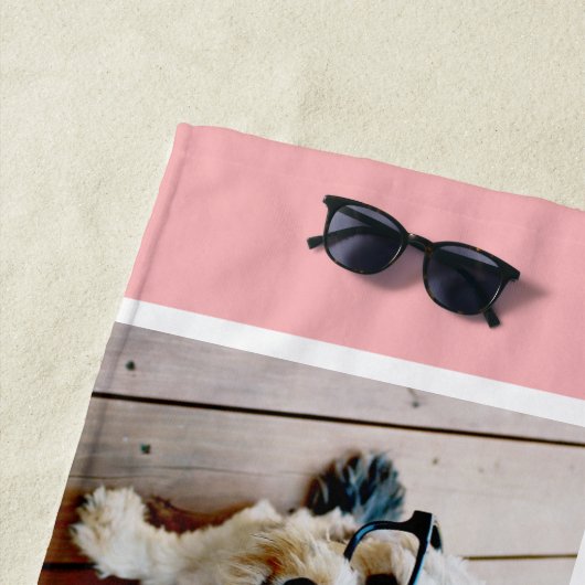 6 Name der Fotocollage Minimalistisch - Farbe bear Strandtuch (Beispiel)