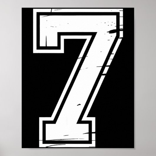 6 Number 67 Six Seven Meme  Poster (Vorne)