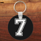 6 Number 67 Six Seven Meme  Schlüsselanhänger (Vorderseite)