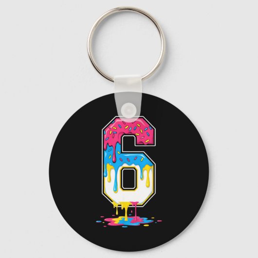 6 Number Seven Team Srts Ice Cream Drip Matching V Schlüsselanhänger (Vorderseite)