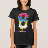 6 Number Seven Team Srts Ice Cream Drip Matching V T-Shirt (Vorderseite)