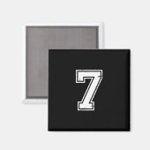 6 Nummer 67 Sechs Sieben Meme  Magnet (Vorderseite/Rückseite)