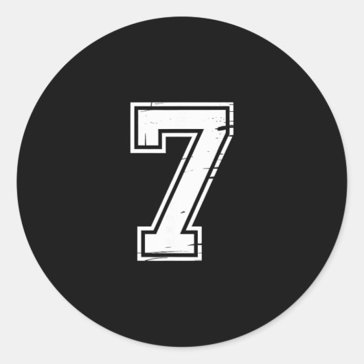 6 Nummer 67 Sechs Sieben Meme Runder Aufkleber (Vorderseite)