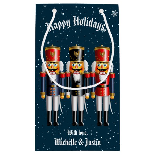 6 Nutty Nutcracker Toy Soldiers Kleine Geschenktüte (Rückseite)