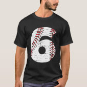 6. oder 6 Baseball Six T-Shirt (Vorderseite)