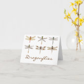 6 Ordentliche Libellen Karte (Gelbe Blume)