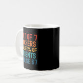 6 Out Of 7 Teachers Six Seven Meme Students Overus Kaffeetasse (Vorderseite Links)