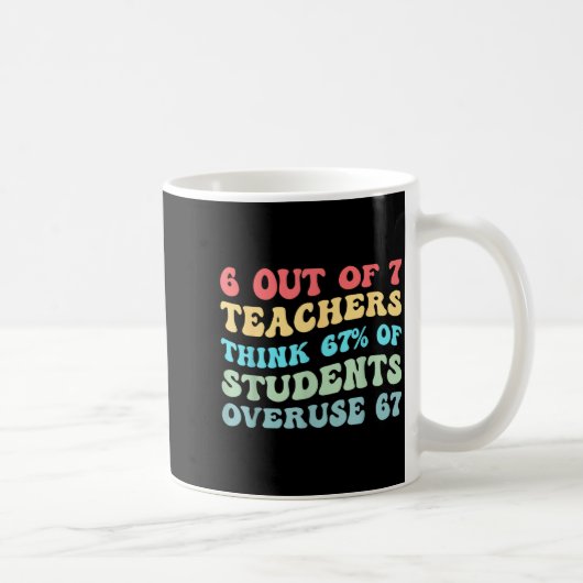 6 Out Of 7 Teachers Think 67% Of Students Overuse Kaffeetasse (Rechts)