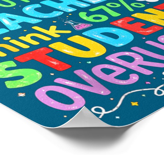6 Out Of 7 Teachers Think 67% Of Students Overuse  Poster (Ecke)