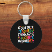 6 Out Of 7 Teachers Think 67% Of Students Overuse Schlüsselanhänger (Vorderseite)