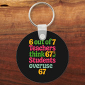 6 Out Of 7 Teachers Think 67% Of Students Overuse Schlüsselanhänger (Vorderseite)