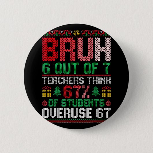 6 Out Of 7 Teachers Think 67% Students Overuse 67 Button (Vorderseite)