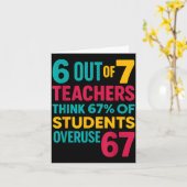 6 Out Of 7 Teachers Think 67% Students Overuse Quo Karte (Gelbe Blume)