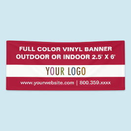 6' Outdoor- oder Indoor Vinyl Banner Benutzerdefin