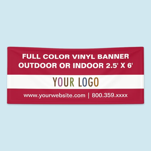 6' Outdoor- oder Indoor Vinyl Banner Benutzerdefin