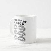 6 Pack Fitness Taco Funny Mexican Gym - Taco Lover Kaffeetasse (Vorderseite Links)