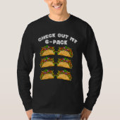 6 Pack Fitness Taco Mexican Gym Cinco De Mayo Pa T-Shirt (Vorderseite)