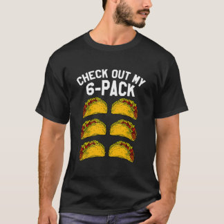 6 Pack Fitness Taco Mexikanisches Gym-T-Shirt für  T-Shirt
