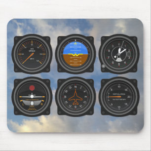 6 Pack von Flugzeugträgern in der Wolke Mousepad