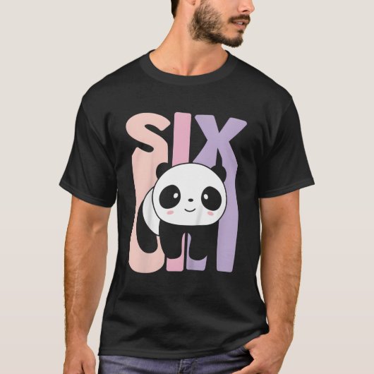6 Panda 6. B-Tag T-Shirt (Vorderseite)