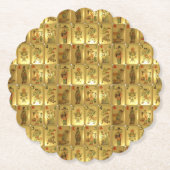 6 PapierUntersetzer - Multi-mit Ziegeln gedeckte Untersetzer (Vorderseite)