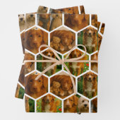 6 Personalisierte Vorlage für FotoCollage Geschenkpapier Set (Beispiel)