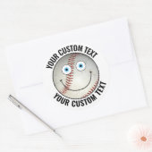 6 Personalisierter Basistext Benutzerdefiniert Hap Runder Aufkleber (Umschlag)