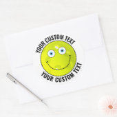 6 Personalisierter Text im Pickleball, benutzerdef Runder Aufkleber (Umschlag)