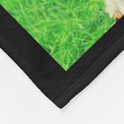 6 Personalisiertes Hot-Pink-Schwarzes Medium für F Fleecedecke (Ecke)