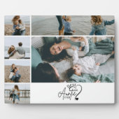 6 Personalized Best Aunt Photo Collage Fotoplatte (Vorderseite)