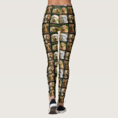 6 Photo and Text Template Personalized Collage  Leggings (Rückseite)