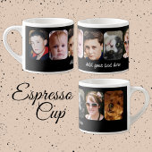 6 photo collage add text black espressotasse