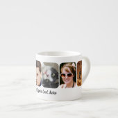 6 photo collage add text white espressotasse (Vorderseite Rechts)